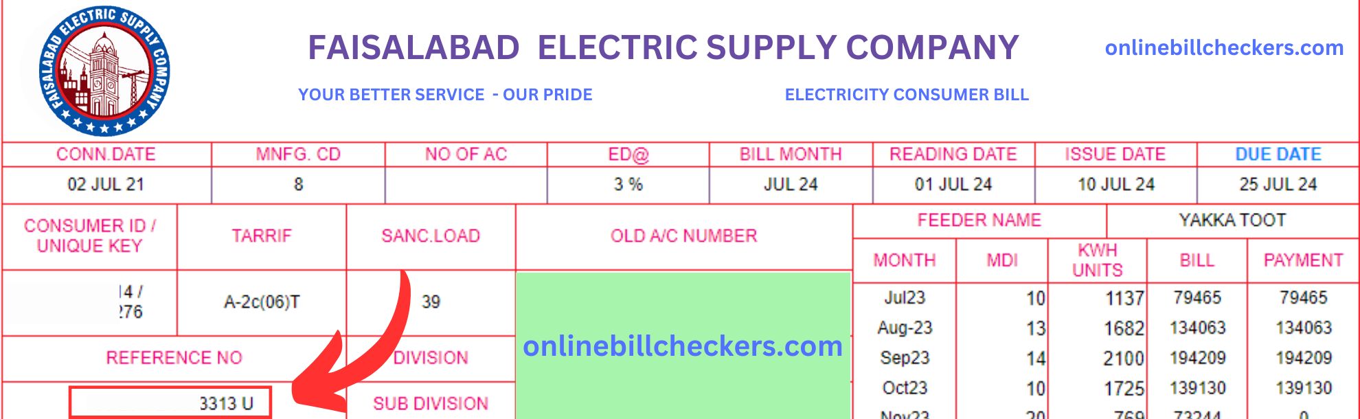 FESCO Bill Online