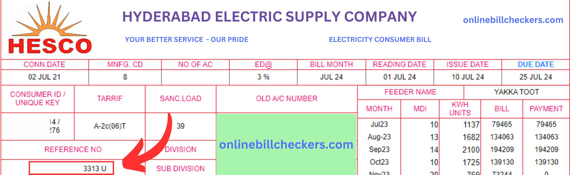 HESCO Bill Online