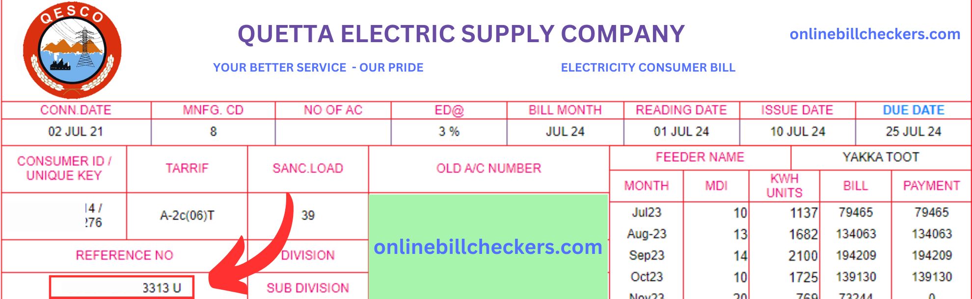 QUESCO Bill Online